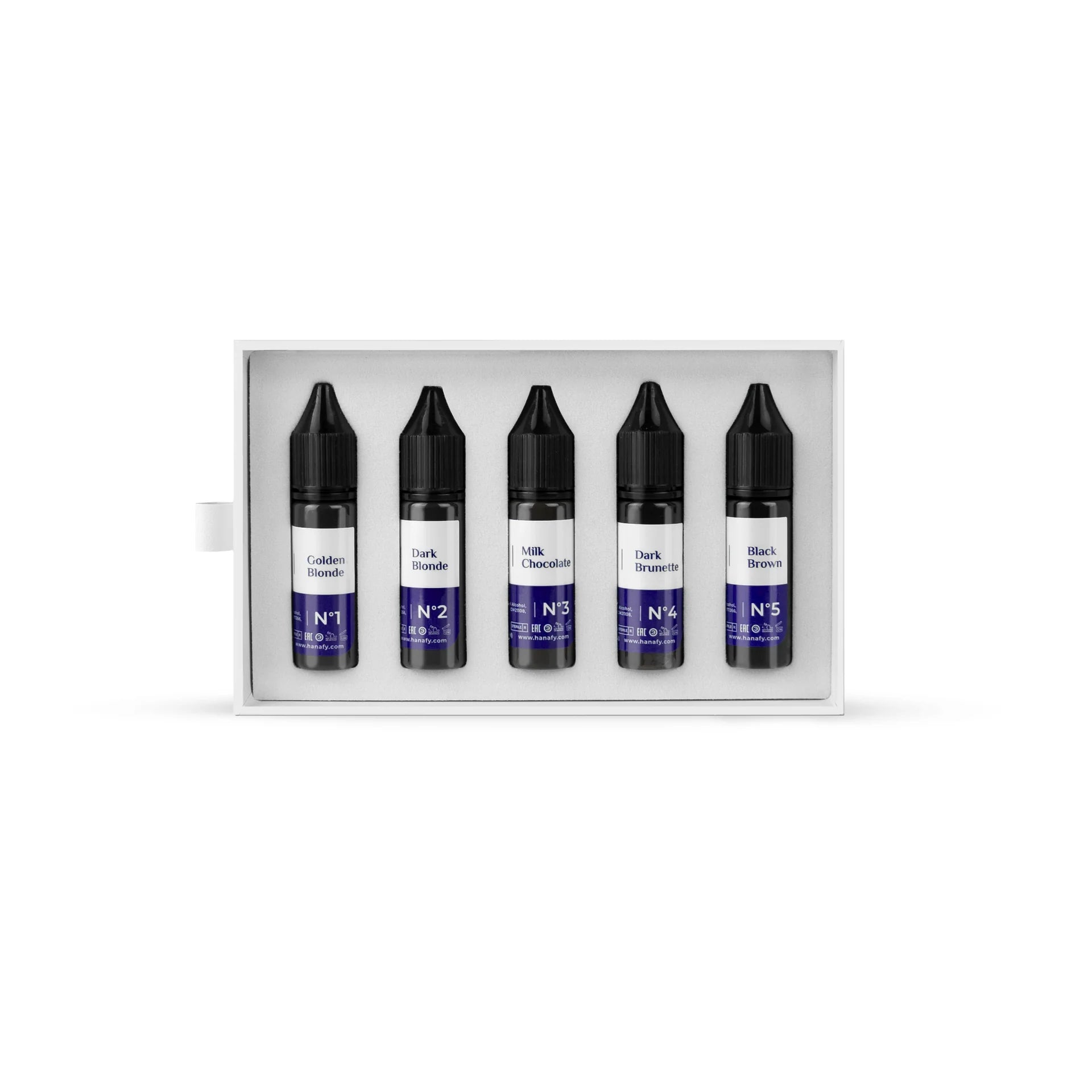 Hanafy Full Hybrid Eyebrow Pigment Set 15ml