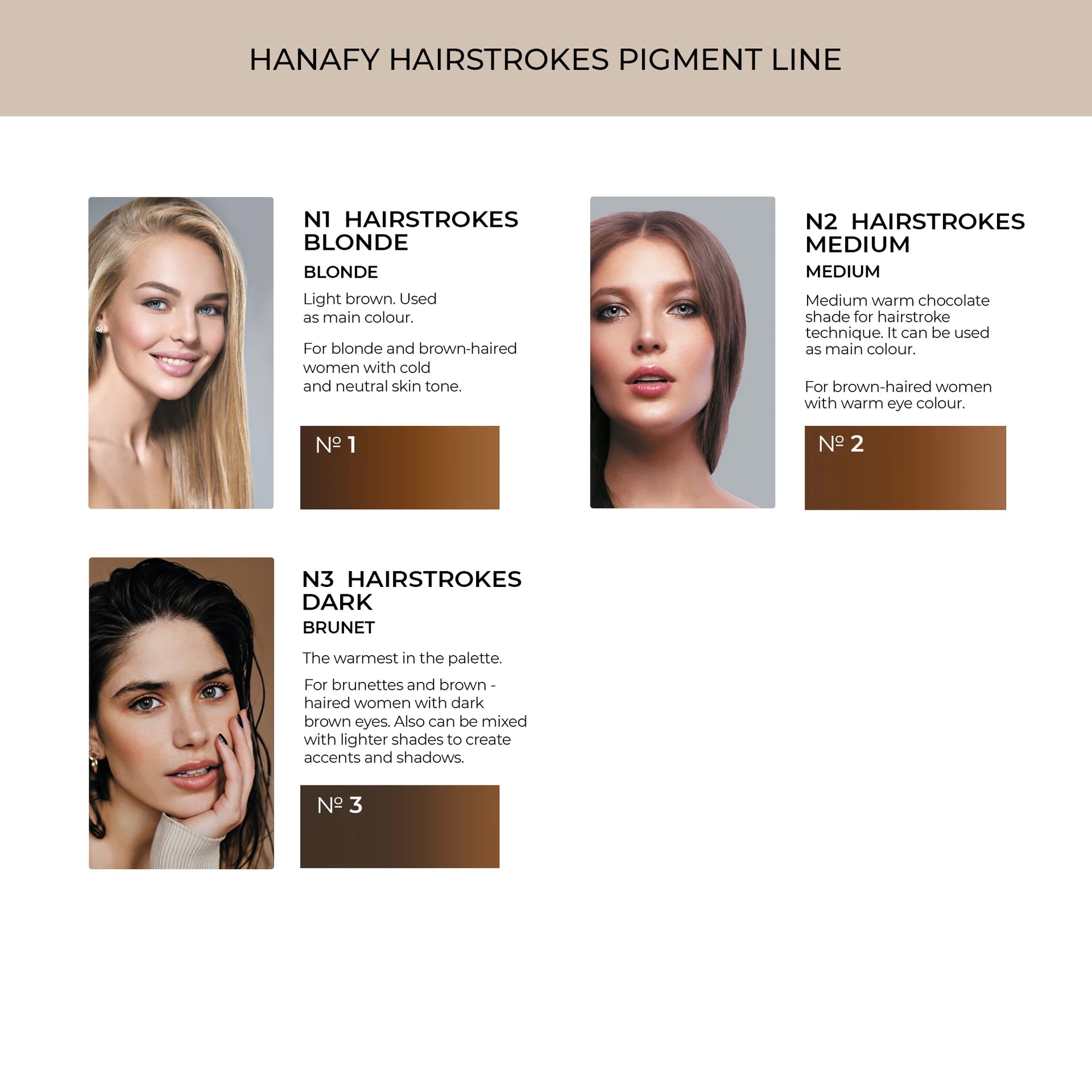 Hanafy Hairstrokes Eyebrow Pigment - Blonde N1