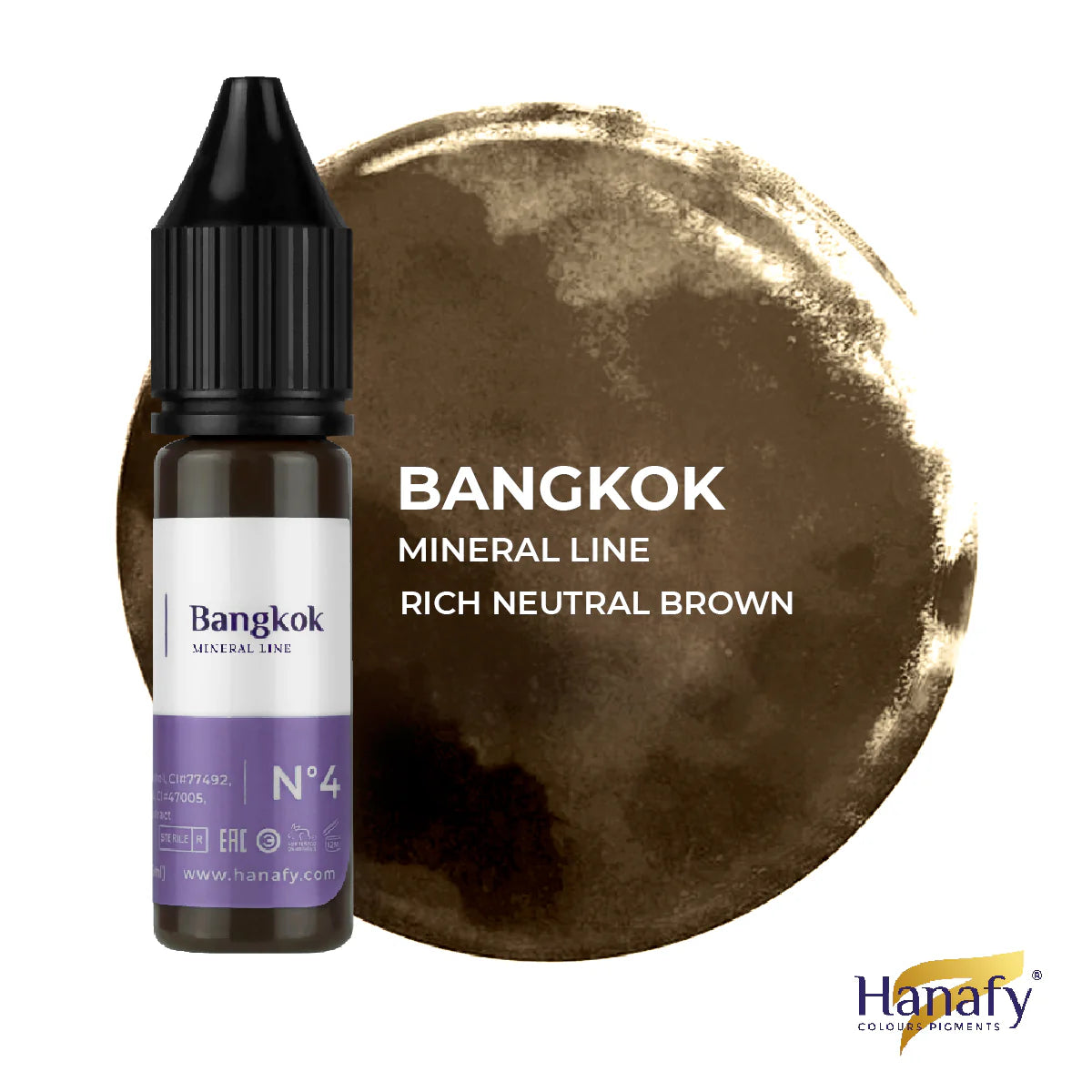 Hanafy Mineral Eyebrow Pigment - Bangkok N4