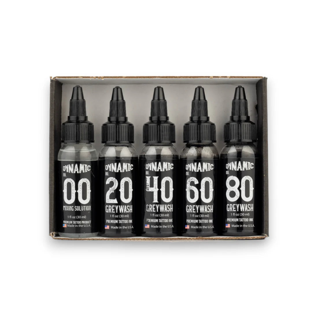 DYNAMIC TATTOO INK GREYWASH 1OZ SET