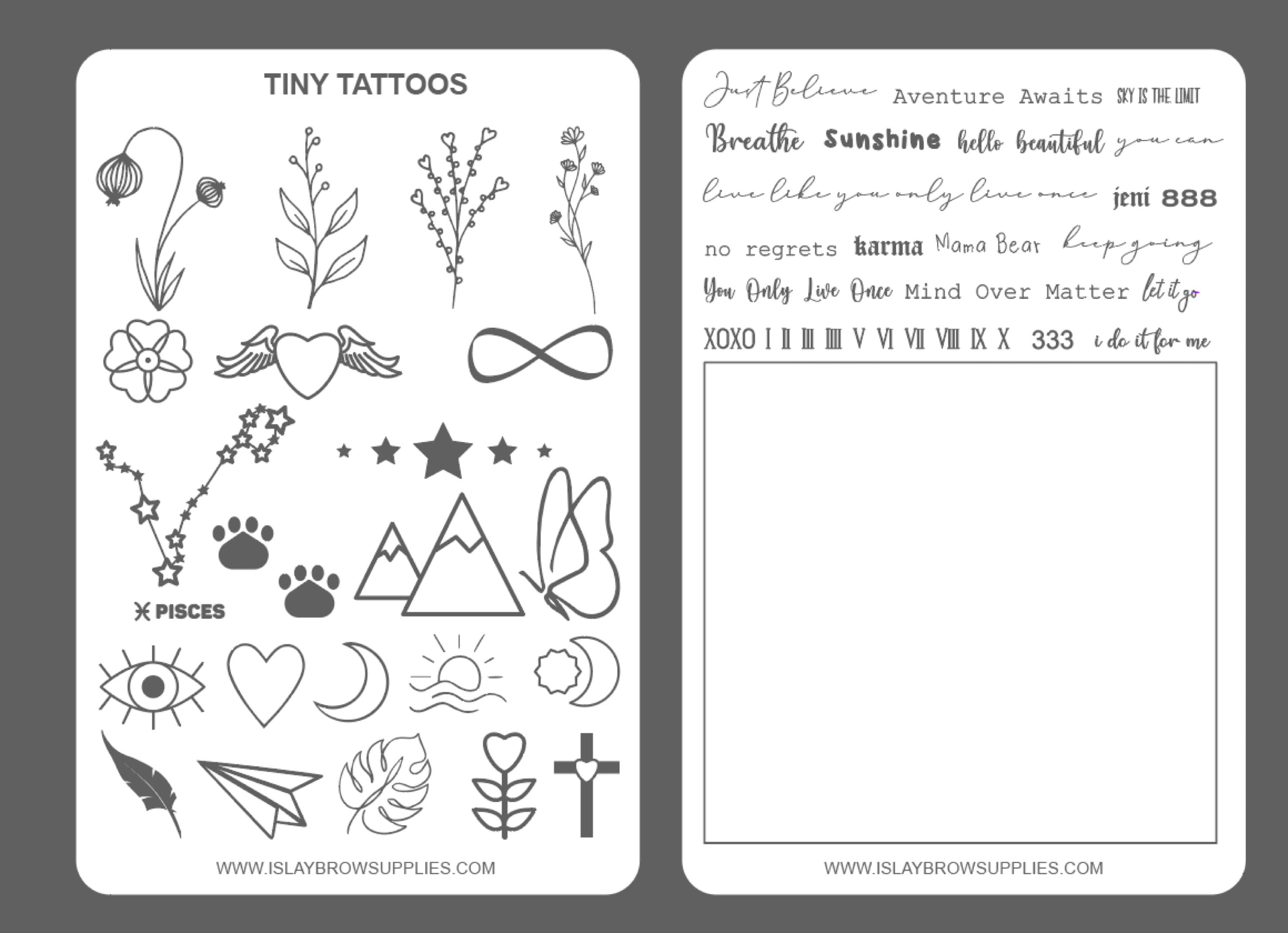 Buy Minimalist Temporary Tattoo Flash Sheet Set of 35 Small Tattoos Online  in India - Etsy